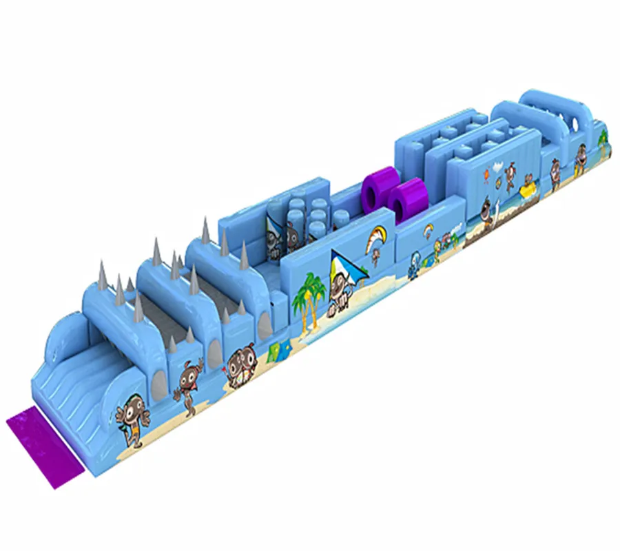 Длинная препятствия для активного отдыха надувная Спортивная горка с надувным