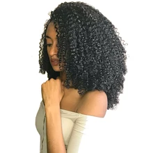 3B 3C Kinky Curly Clip In Human Hair Extensions 100 Natural Hair Clip Ins 120g Brazilian
