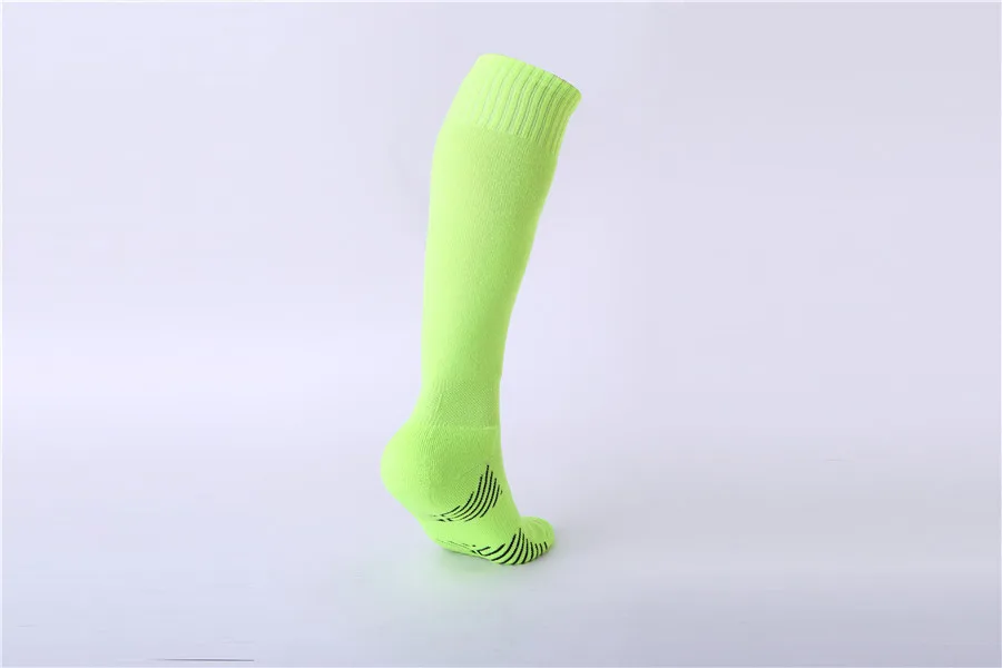 Новые цветные детские спортивные футбольные носки гольфы Дышащие махровые футбольные носки для бега для детей, тренировочный носок для мальчиков