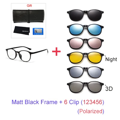 big square sunglasses TWO Oclock Magnet Sunglass Women Men Polarized Lens Optical Spectacle Frame Clip On Glasses Men Round TR90 3D Night Vision A2245 big cat eye sunglasses Sunglasses