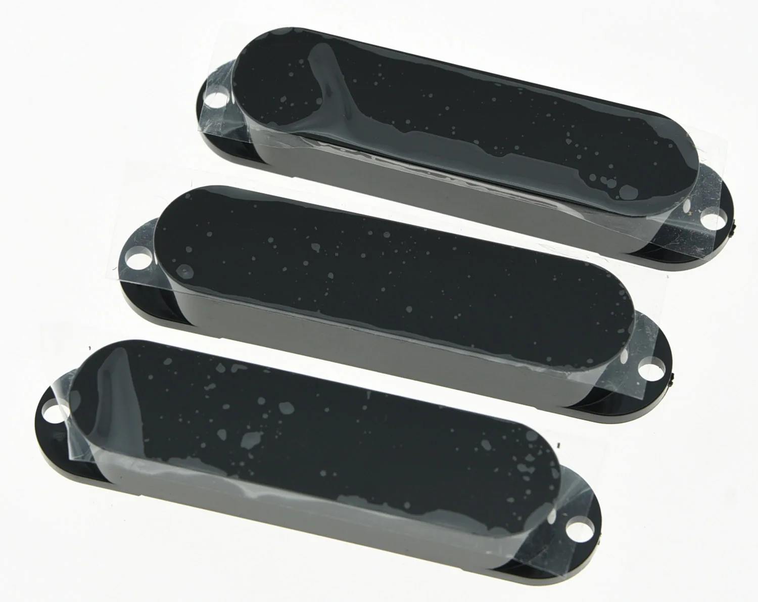 KAISH 3 X 52mm Pickup Cover For Stratocaster/Strat Guitar - Black