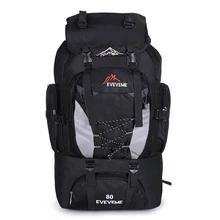 Backpacks 80L Camping Hiking Backpack Bag Outdoor Sports Bags Travel Waterproof Shoulder Men Climbing Fishing Rucksack XA535WA