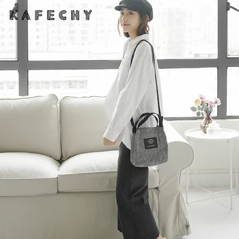 

Woman Handbag Vintage Plaid Crossbody Bags For Women 2019 Woolen Shopping Bag Purse Casual Ladies Hand Bags Messenger Bag