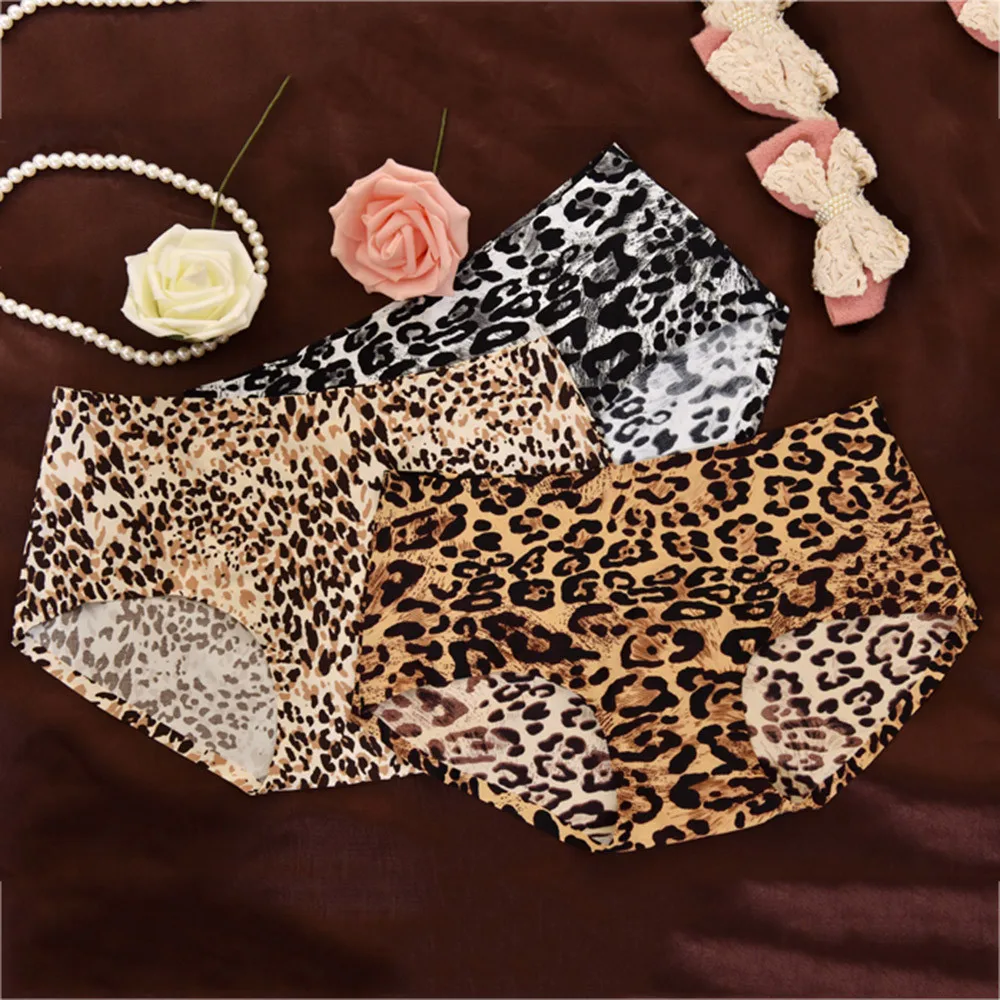 feitong Ladies Panties Leopard Print Sexy Women underwear Lace Flowers