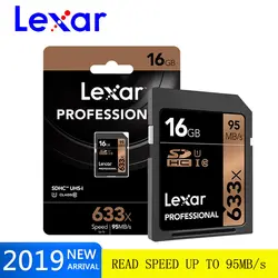 Lexar с высокой пропускной способностью 633x карты памяти sd карта, 16 ГБ, 32 ГБ, 64 ГБ, 128 ГБ 256 ГБ 512 Гб карта памяти sd USH-1 U3 высокое Скорость Бесплатная