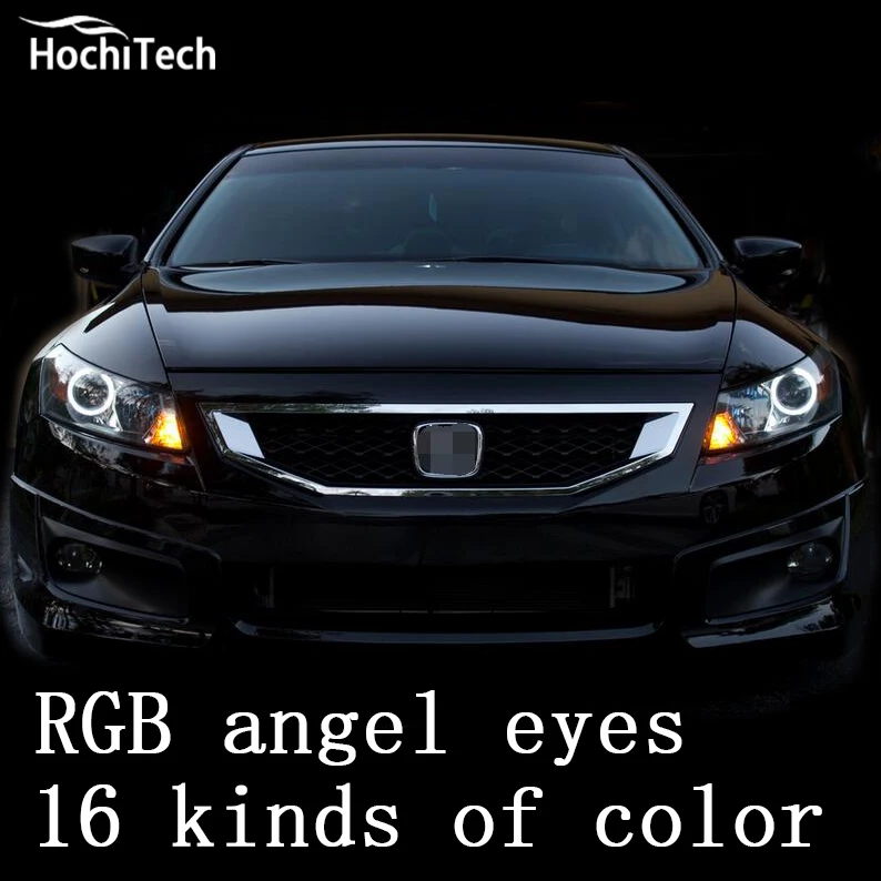 2 шт./компл. многоцветный RGB SMD 5050 вспышка LED Ангельские Глазки свет для Honda Accord coupe