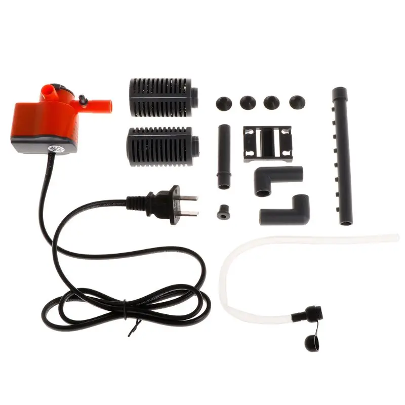 

Fish Tank Oxygen Pump Aquarium Filter Submersible 220-240V US Plug Internal Mini Silent Flow