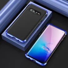 Алюминиевый металлический чехол для samsung Galaxy S10 Plus S 10 чехол с пряжкой гибридная жесткая задняя панель из поликарбоната Coque для Galaxy S10 Plus Fundas