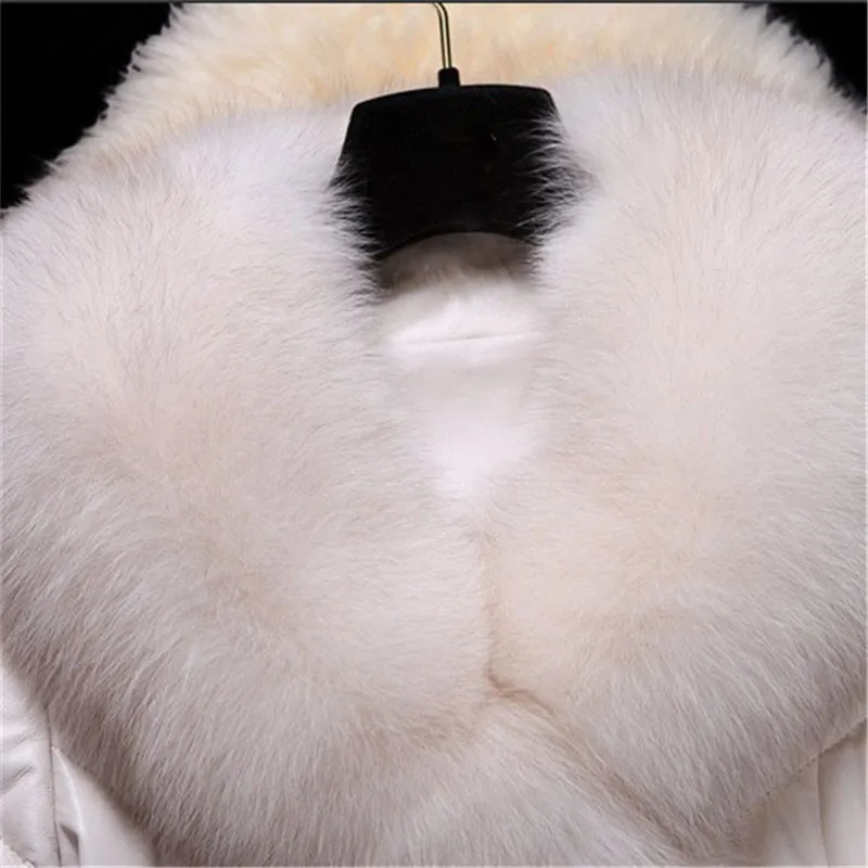 Veste Taille Vers Manteaux Atchwork Le En Fourrure purple Faux Col black D'hiver Femmes Haute La Coton Plus Renard Manteau Bas De 6xl Qualité Beige W44 Parkas Cuir Uq61Iq