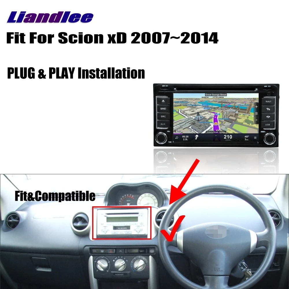 Clearance Liandlee For Toyota ist Urban Cruiser For Scion xD 2007~2014 Android Car Radio CD DVD Player GPS Navi Maps Camera OBD TV Screen 2