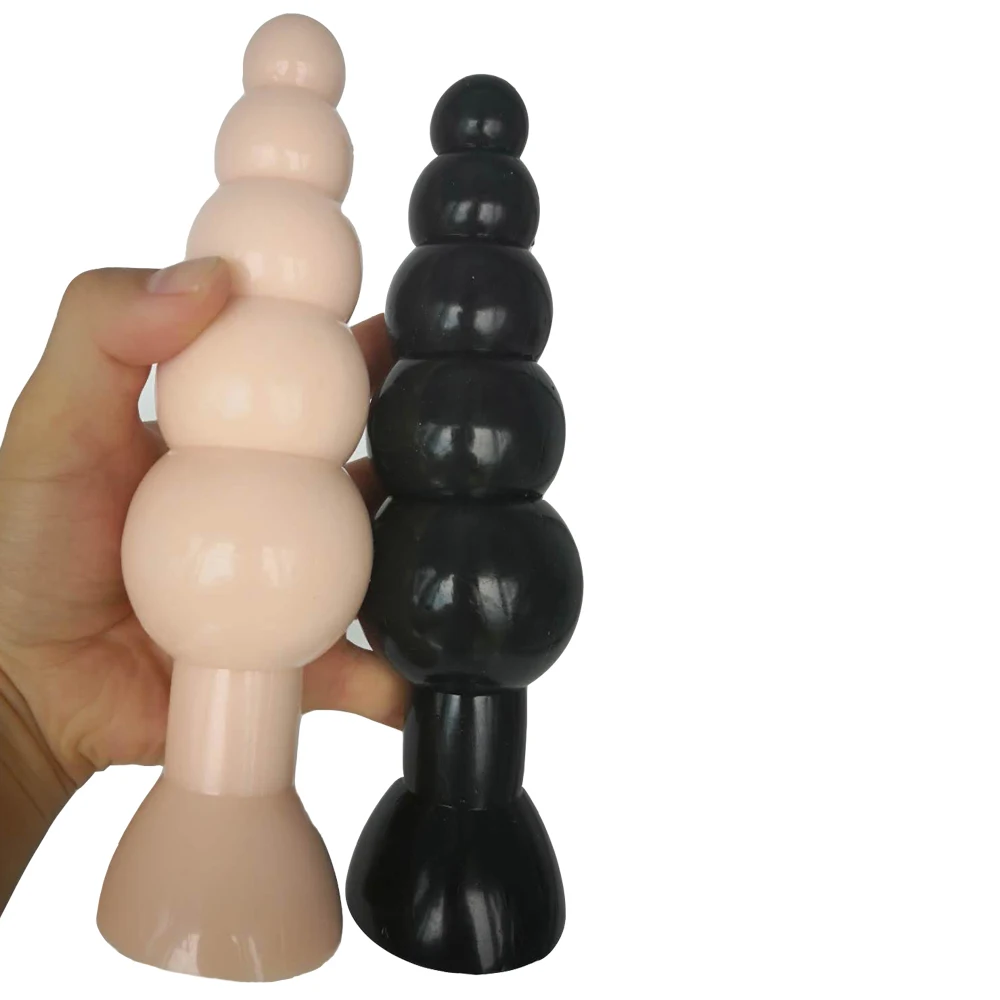 HOWOSEX Soft huge Anal beads with Suction Cup Large Butt Plug Prostate Adult Sex Toys for Men Gay Woman Erotic | Красота и здоровье