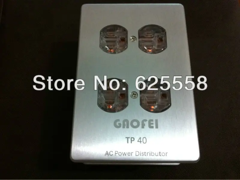 

Hifi audio AC power supply distributor Aluminum 4 outlet red copper Receptacles socket