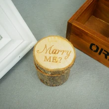 Индивидуальный Свадебный держатель на День Валентина, обручальное деревянное кольцо