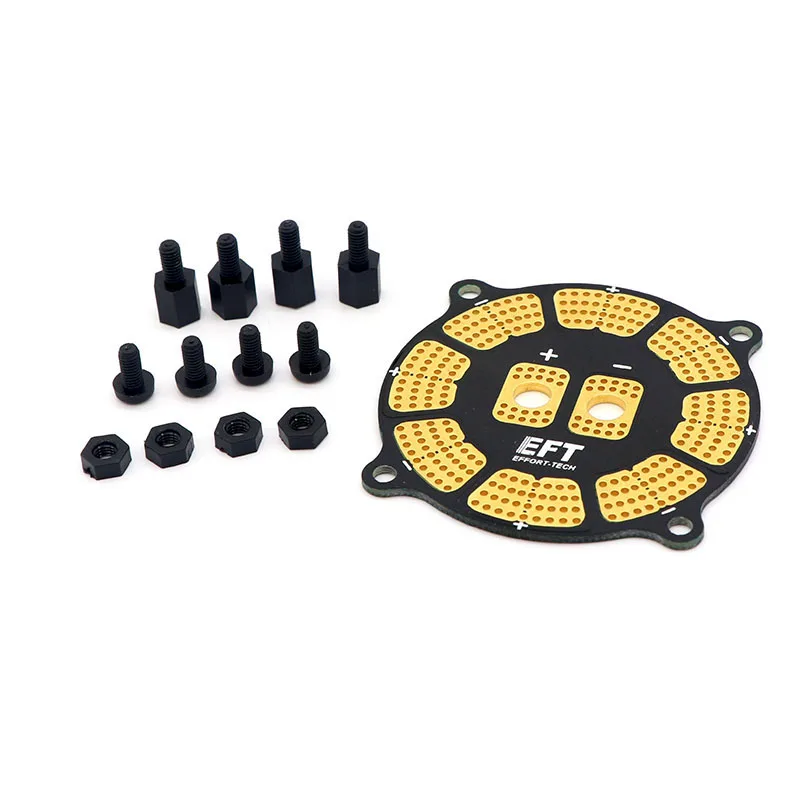 EFT High current 200A Power Distribution Board Wiring PDB 7oz for 8 ESC Agriculture Plant Protection Drone Fog Machine