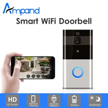 Ampand умный wifi видео дверной звонок Домофон 720P HD беспроводной дверной звонок камера для домашней безопасности Поддержка TF карты записи