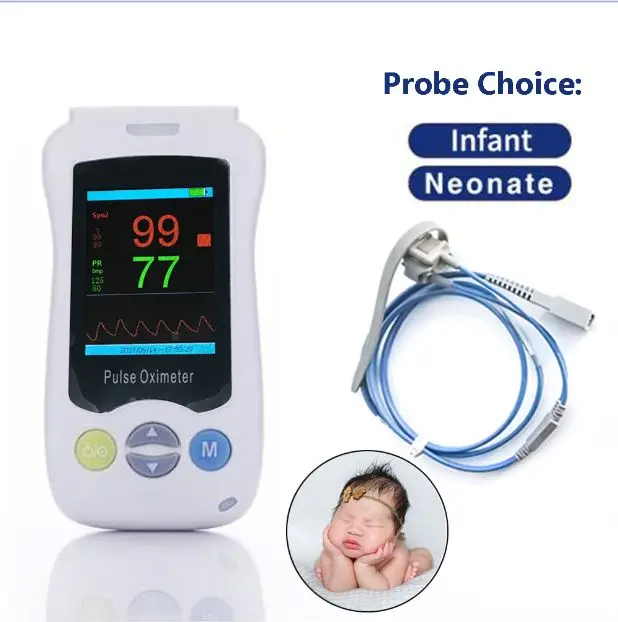 Yonker Handheld Pulse Oximeter For Adult Infant Newborn Neonatal Child Baby Kids Medical