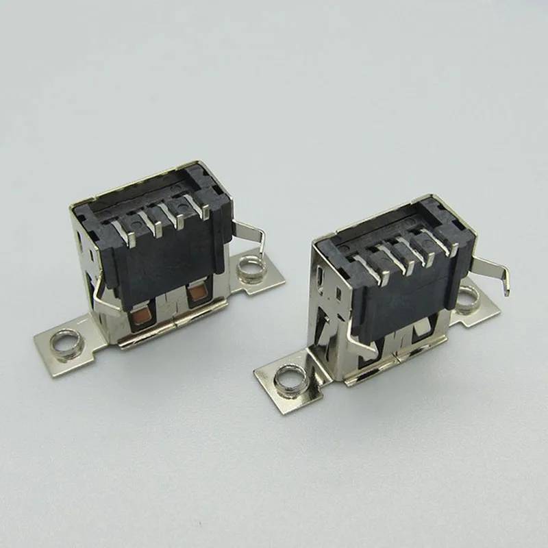 30 шт. Micro USB 2 0 4 контактный разъем хвостовой для зарядки с отверстиями винтов|socket