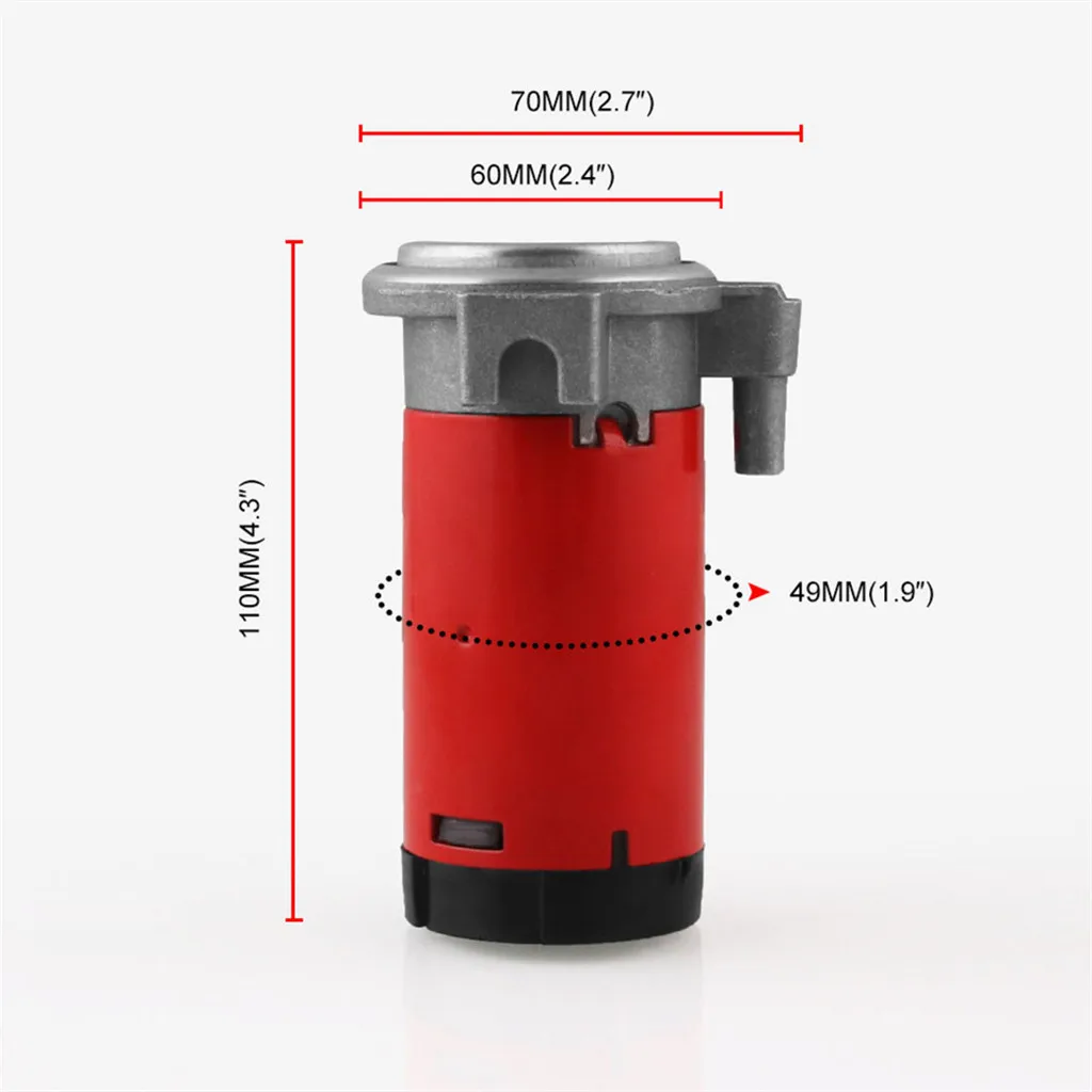 Франшизы Новое поступление 12V Универсальный Автомобиль Грузовик Мотоцикл воздушного насоса рог электрический привод мотора воздушная сирена безопасности Рог#0614