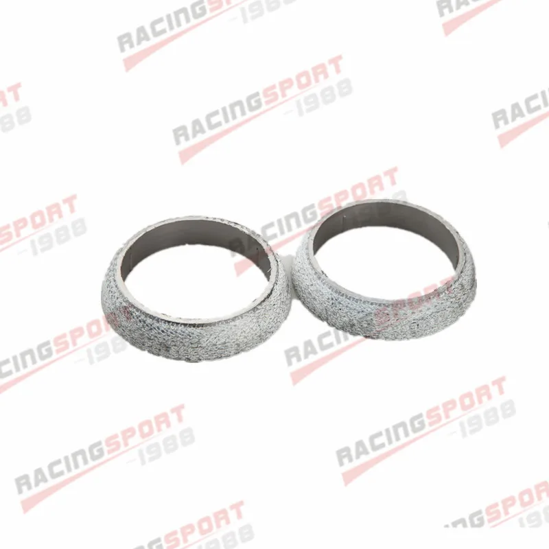 

2PCS 2.5" HEADER/MANIFOLD/DOWNPIPE EXHAUST FLANGE WELD-ON GRAPHITE DONUT GASKET