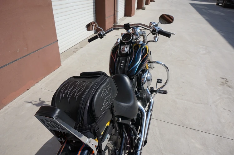 Harley & Cruiser   flame  tail Bag a19c