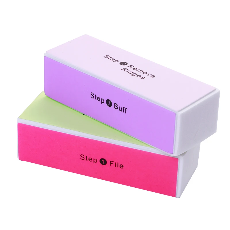 

Nail Buffer File 4-Steps Pedicure Grinding Sanding Sponge Buffer Block for Nail Polish Colorful Nail Art Design Tool