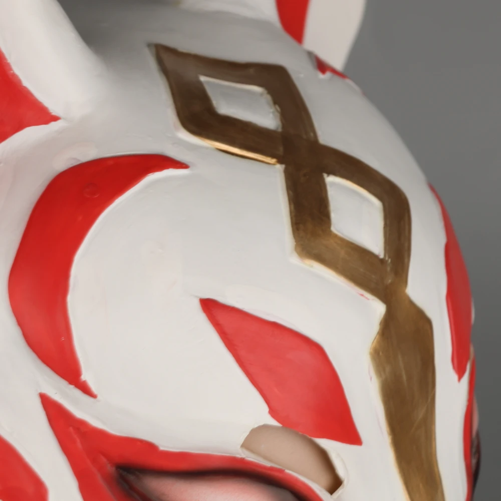 2018 Game Drift Mask Fox kitsune Animal Full Head Mask Adult Unisex Masquerade Helmet Props Party Halloween Fancy Dress (34)
