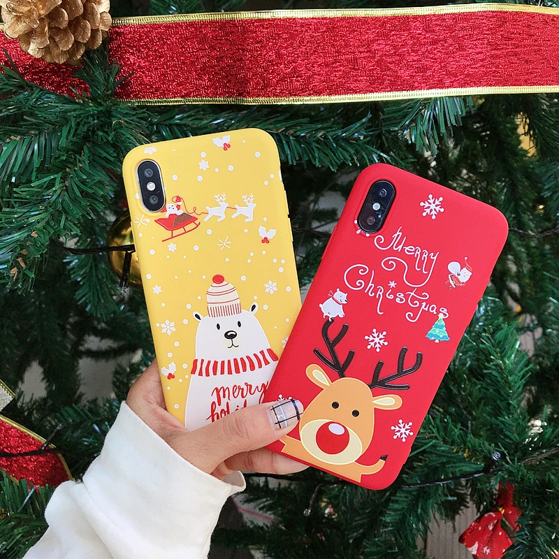 

For iphone XS MAX case Chrismas stylish on for iphone X XR XS fundas on conque for iphone 6 6 plus 7 8 plus back cover