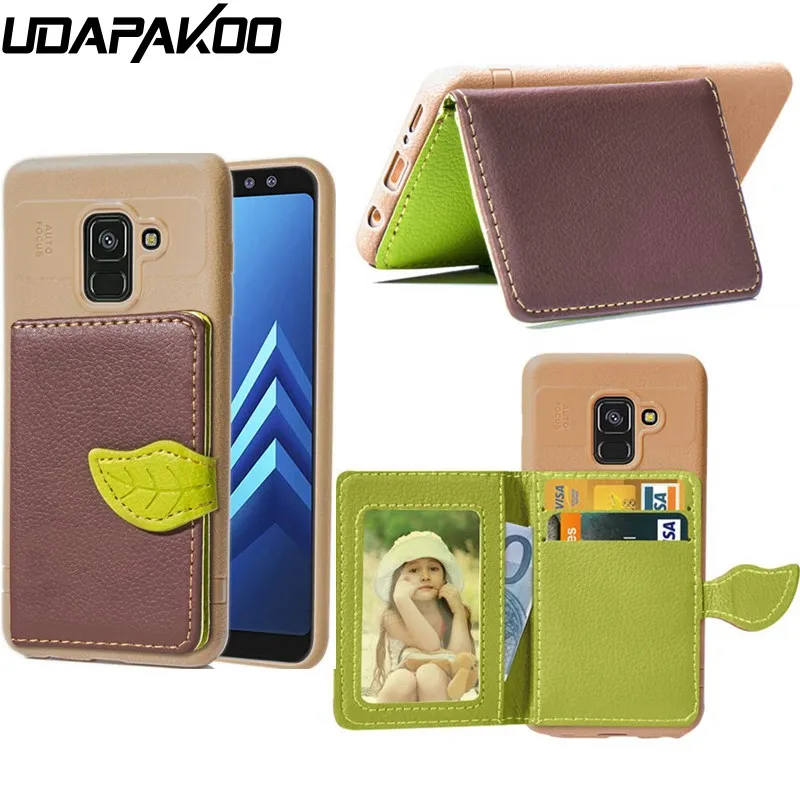 Multi-Function-Case-for-Samsung-A8-Plus-2018-Wallet-Holder-Silicone-TPU-Cover-for-Galaxy-J2