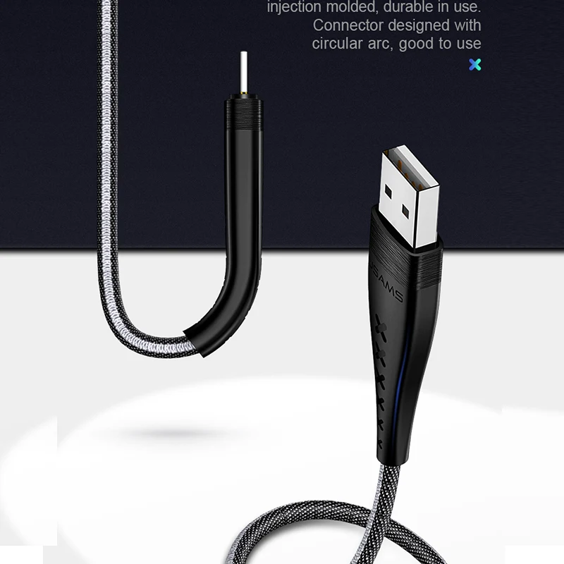 2A USB c кабель для samsung Galaxy S9 плюс USAMS Тип usb C быстрой зарядки и передачи данных Xiaomi Mi 8
