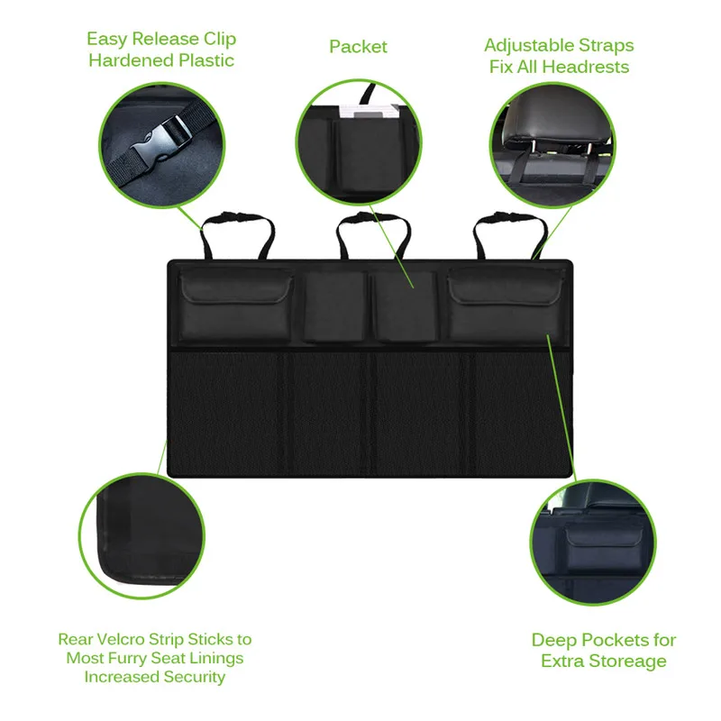 Складная сумка-Органайзер на спинку сиденья автомобиля, универсальная сумка-Органайзер с несколькими карманами для автомобиля, автомобильные аксессуары, держатель для хранения, сумка для автомобиля
