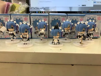 

Anime Re:Life in a different world from zero Rem Maid Wear Ver. PVC Action Figure Collectible Model Toys Doll 8cm 7pcs/set