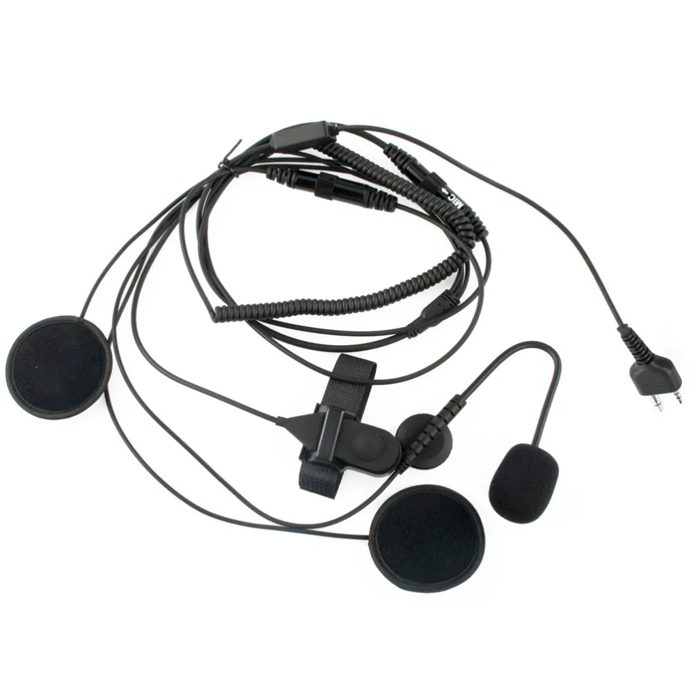 Motorcycle Helmet Headset Microphone for Midland for LXT210 G225  GXT500 Walkie Talkie with Finger PTT (4)