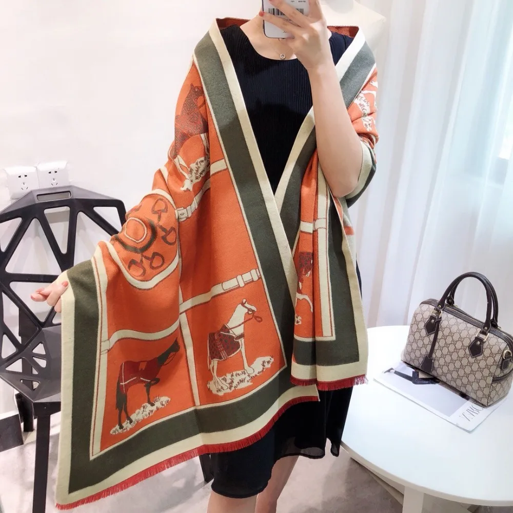 Women Scarf Winter Autumn Women Scarves Wrap Shawl Thick Women's...