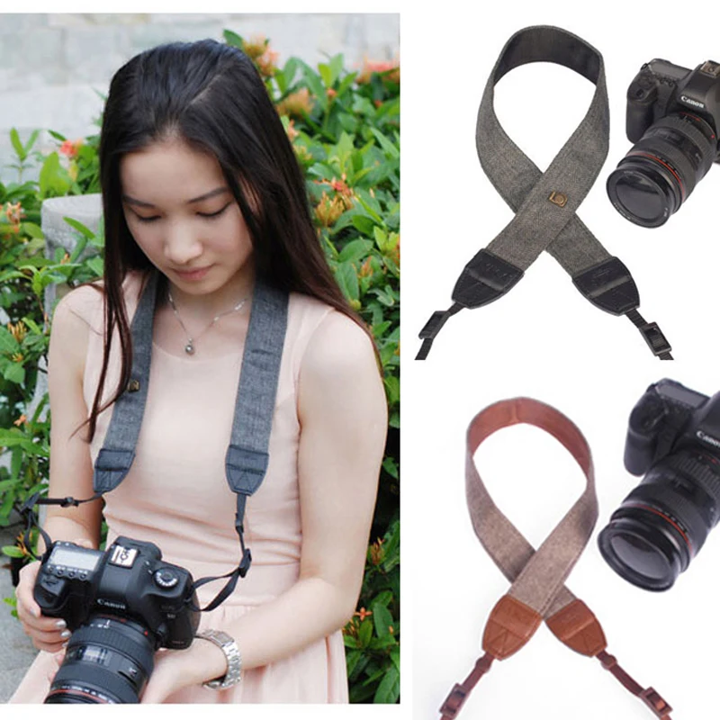 Roadfisher винтажная короткая DSLR SLR камера ремень плечевой шейный подходит для Canon Nikon