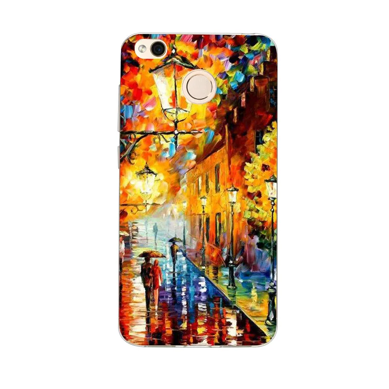 Meaford Case For Xiaomi Redmi 4X TPU Soft Cover Matte Ultra Thin Cartoon Pattern Protective Shell For Redmi 4X Phone Funda Coque (6)