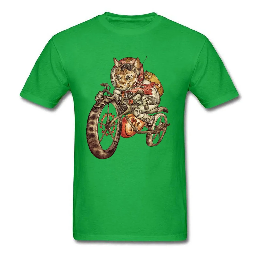 Berserk Steampunk Motorcycle Cat_green