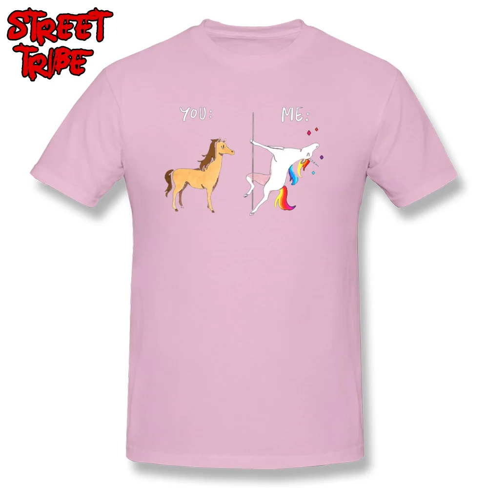 Wholesale Adult Tshirts Casual Cool Tees 100% Cotton Short Sleeve Summer Tee Shirt Crewneck Wholesale Me Unicorn You Horse Pole Dancing 9959 pink