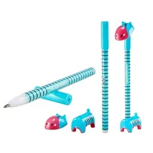 6 x Корея мультфильм канцелярские Бегемот школьные принадлежности супер милый Ослик Материал Эсколар может стоять шариковая ручка разноцветные SS20