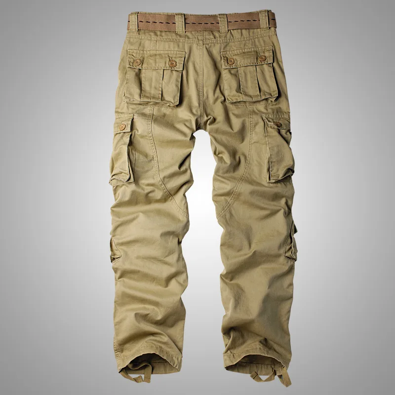 8 Pockets Cargo Pants Men Cotton Trousers Baggy Camouflage Tactical Pants Men Casual Big Size 38 44 Overalls
