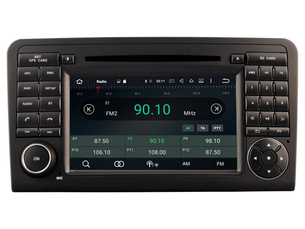 Best Car Dvd Navi Player Android 8.0 Ips screen FOR BENZ GL X164/GL320/GL420/GL450/GL500/ML320/ML350/W164 gps stereo audio multimedia 12