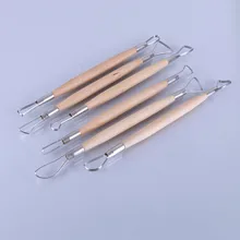 Полезный 6 шт./компл. 8 дюймов двойной конец Обычные ленты ручка для инструмента воск керамическая глиняная скульптура резьбы инструмент DIY ремесло набор