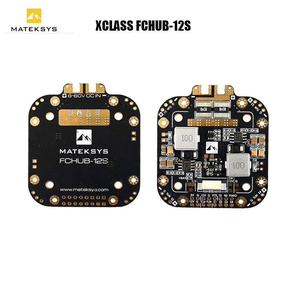 Matek System XCLASS FCHUB-12S PDB плата 5 В и 12 в выход с датчиком тока 3-12S Lipo для