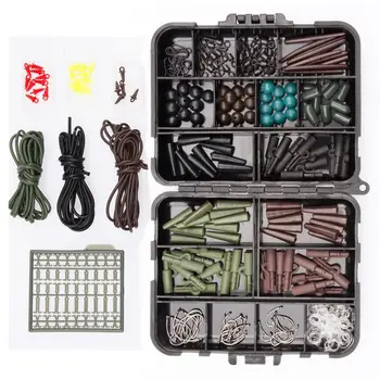 

Fishing Tackle box bundle carp safety weight clips hooks swivels Quick links