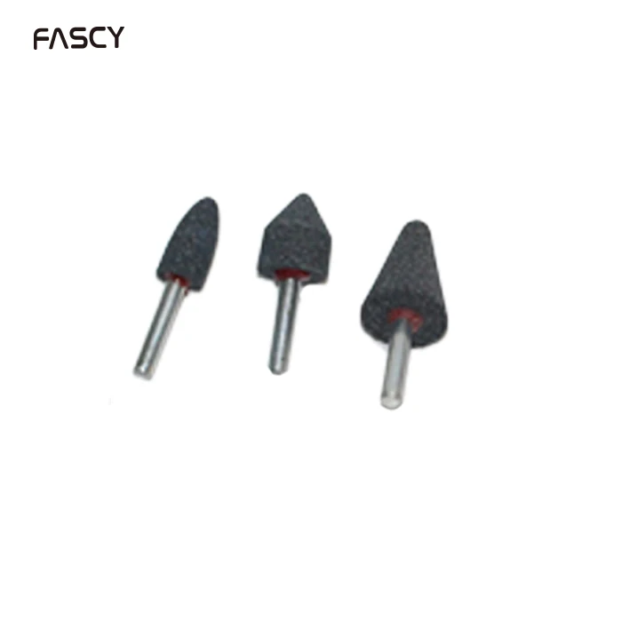 5pcs Mounted Stone Point Abrasive Grinding Wheels Bit Set for Dremel Rotary Tools 6mm Dia Shank