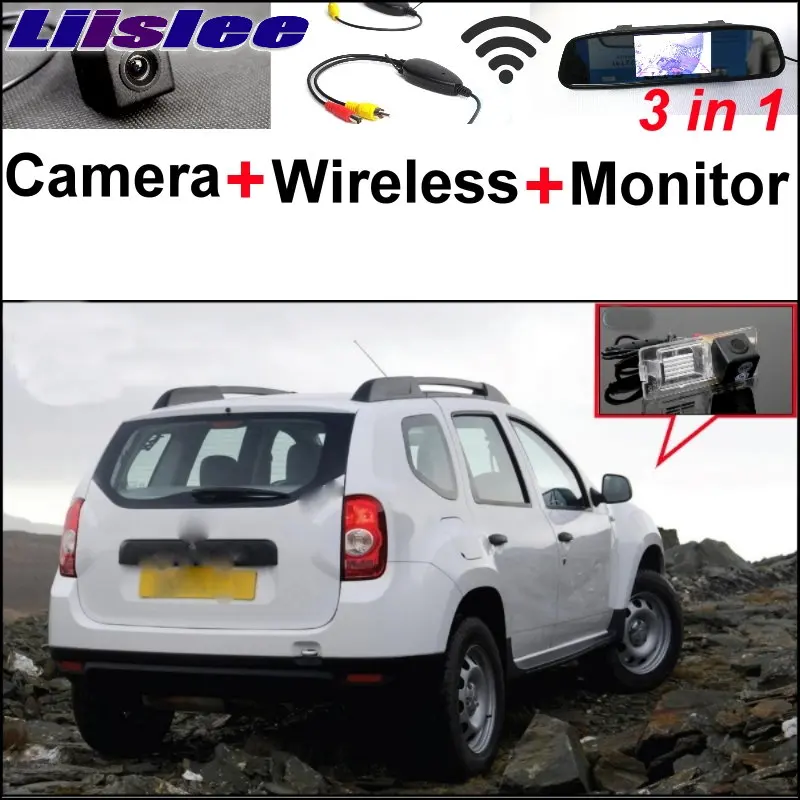 

Liislee 3 in1 Special Camera + Wireless Receiver + Mirror Monitor EASY DIY Back Up Parking System For Renault Duster 2010~2014