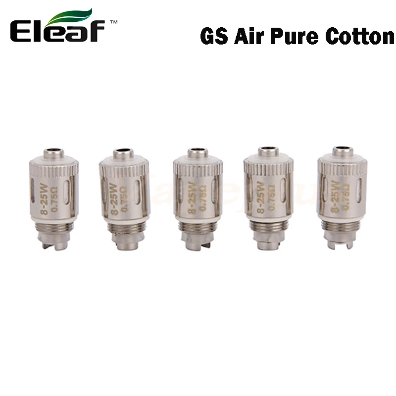 

Original Eleaf GS Air Pure Cotton Coil Head with Wire 0.75ohm E Cigarette Replacement Coils For GS Air 2 Atomizer