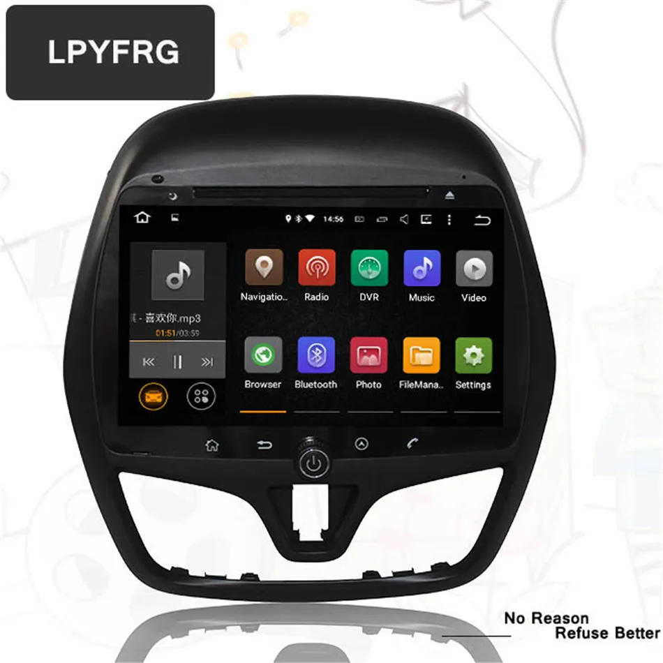 

9" Pure Android 9.0 4G 64G Car DVD Player For Chevrolet 2017 2018 Spark with GPS Autoradio Steering wheel Gps navigation system