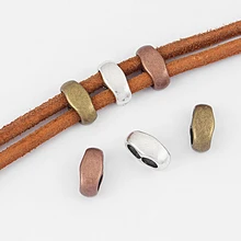 10pcs Antique Silver/Bronze/Copper Double Hole Slider Spacer For 4/5mm Round Leather Cord Bracelet Necklace Jewelry Accessories Jewelry Findings 10pcs Antique Silver/Bronze/Copper Double Hole Slider Spacer For 4/5mm Round Leather Cord Bracelet Necklace Jewelry Accessories Jewelry Findings
