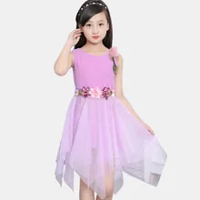 Платье принцессы для девочек-подростков платье с большими цветами для детей, праздничное платье для девочек, летний костюм для девочек 6, 8, 12 лет, детская одежда