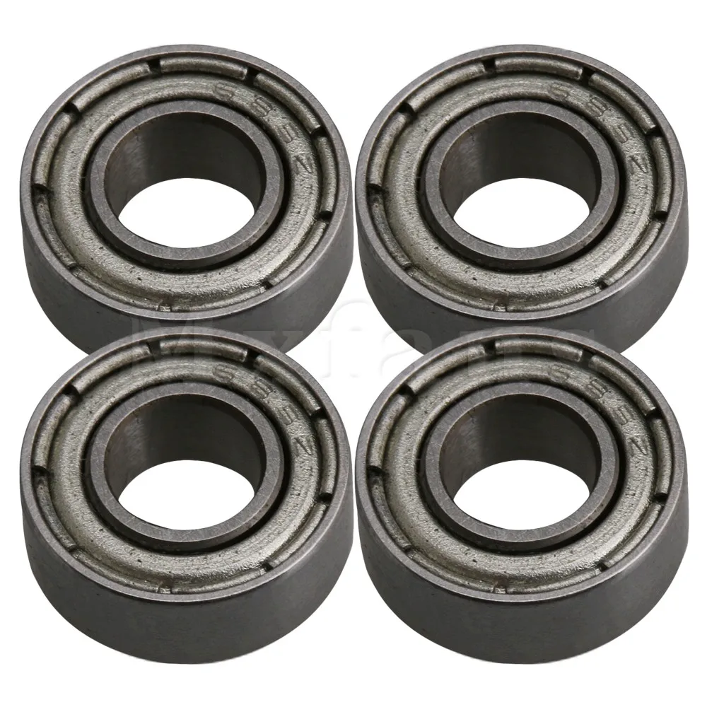 Mxfans 5x11x4mm Hollow Cylinder Titanium Color Aluminum Alloy Dual